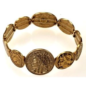 😀 3 for $20 New Roman Coin Style Stretch Bracelet